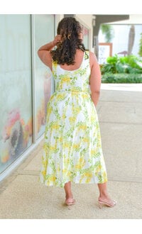 Maison Tara KIGRAM- Floral Small Strap Dress with Belt