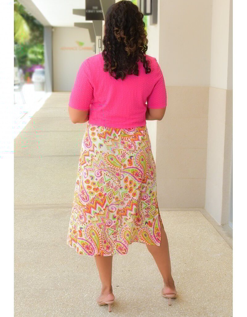 KLOW- Printed Dress with Solid Jacket