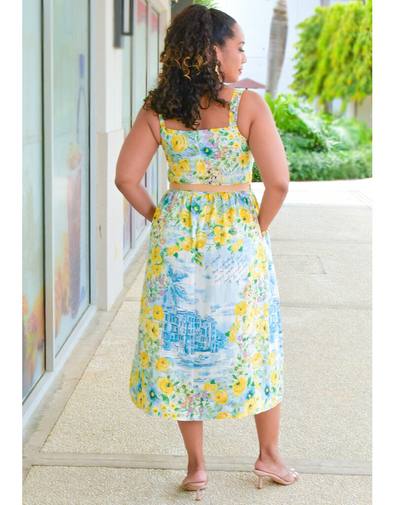 Maison Tara KAPPIA- Floral Dress with Small Straps