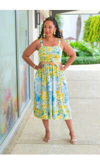 Maison Tara KAPPIA- Floral Dress with Small Straps