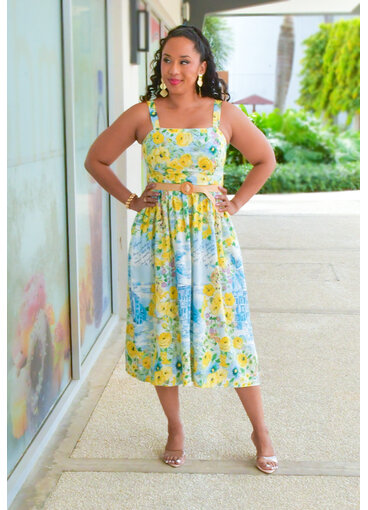 Maison Tara KAPPIA- Floral Dress with Small Straps