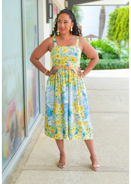 Maison Tara KAPPIA- Floral Dress with Small Straps