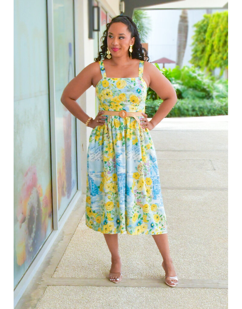 Maison Tara KAPPIA- Floral Dress with Small Straps