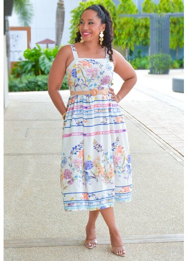 Maison Tara KAPPIA- Floral Dress with Small Straps