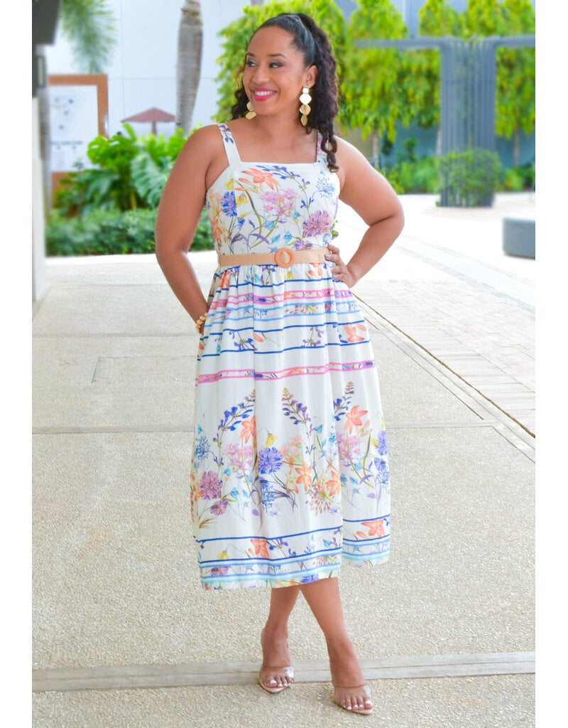 Maison Tara KAPPIA- Floral Dress with Small Straps