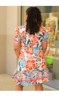 Julia Jordan KACPER- Floral Button Down Dress with Collar