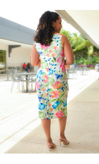 ROYIA- Floral Midi Wrap Dress