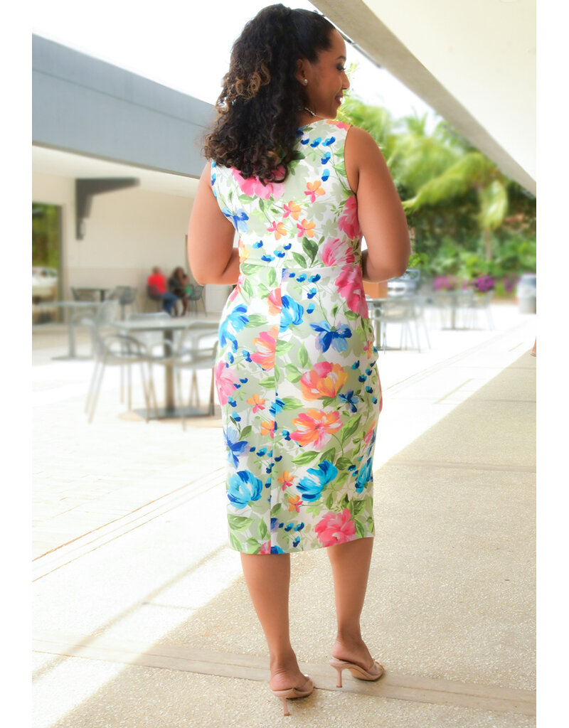 ROYIA- Floral Midi Wrap Dress