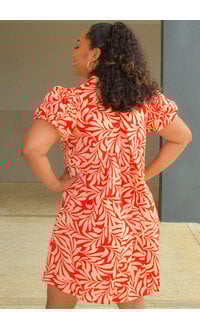 MSK KAUR- Printed Puff Sleeve with Collar