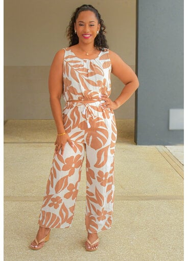 SALTY LEMON KAZUYA- Floral 2 Piece Pants Suit