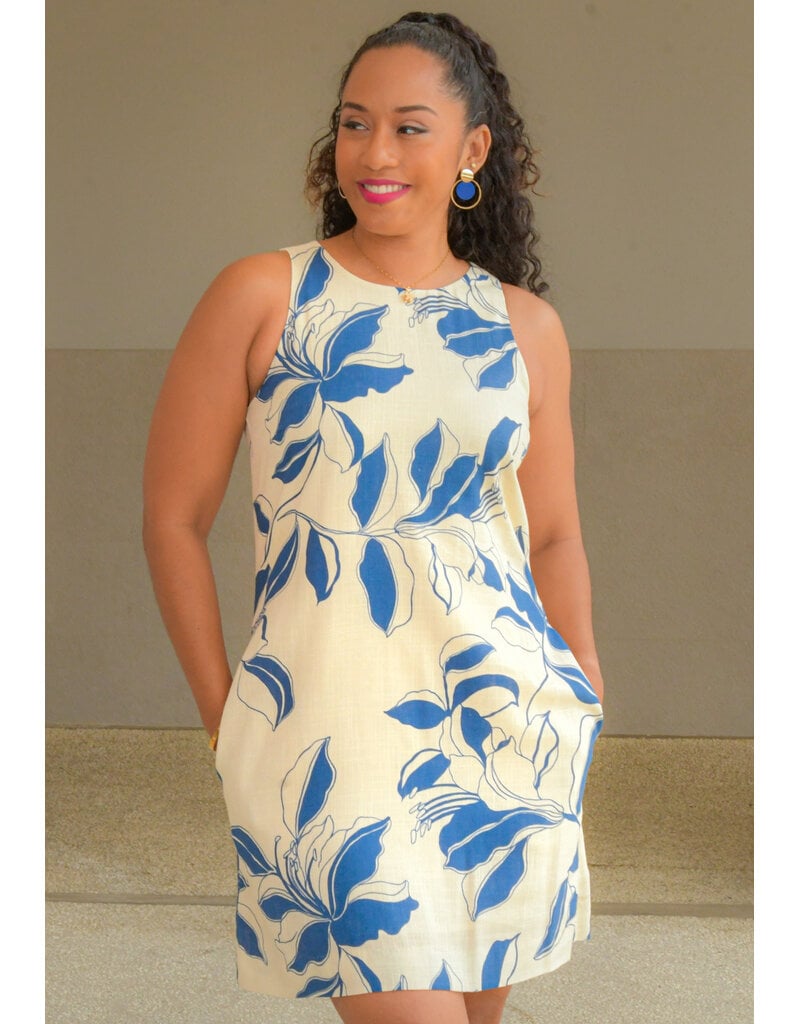 MSK NEAMA- Armhole Dress with Floral Print