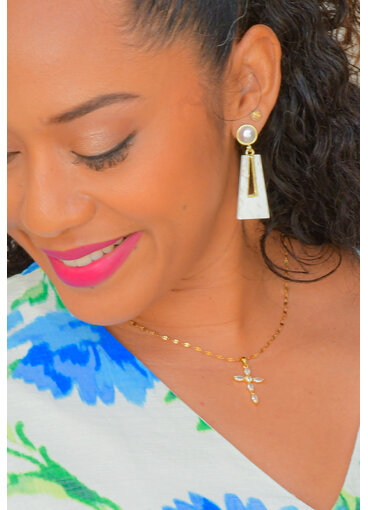 ADORE Geometric Drop Earrings