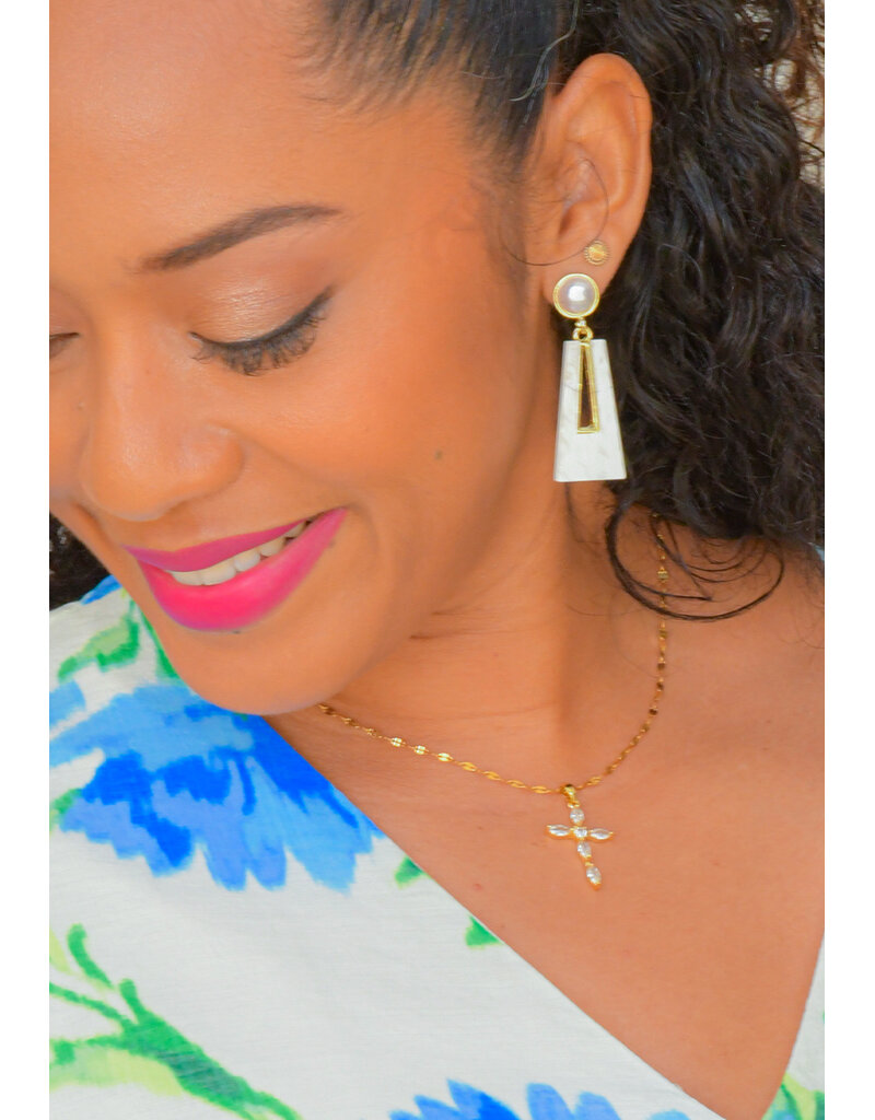 ADORE Geometric Drop Earrings
