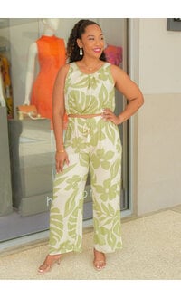 TURKS & CAICOS KALANT- Printed 2 Piece Pants Suit