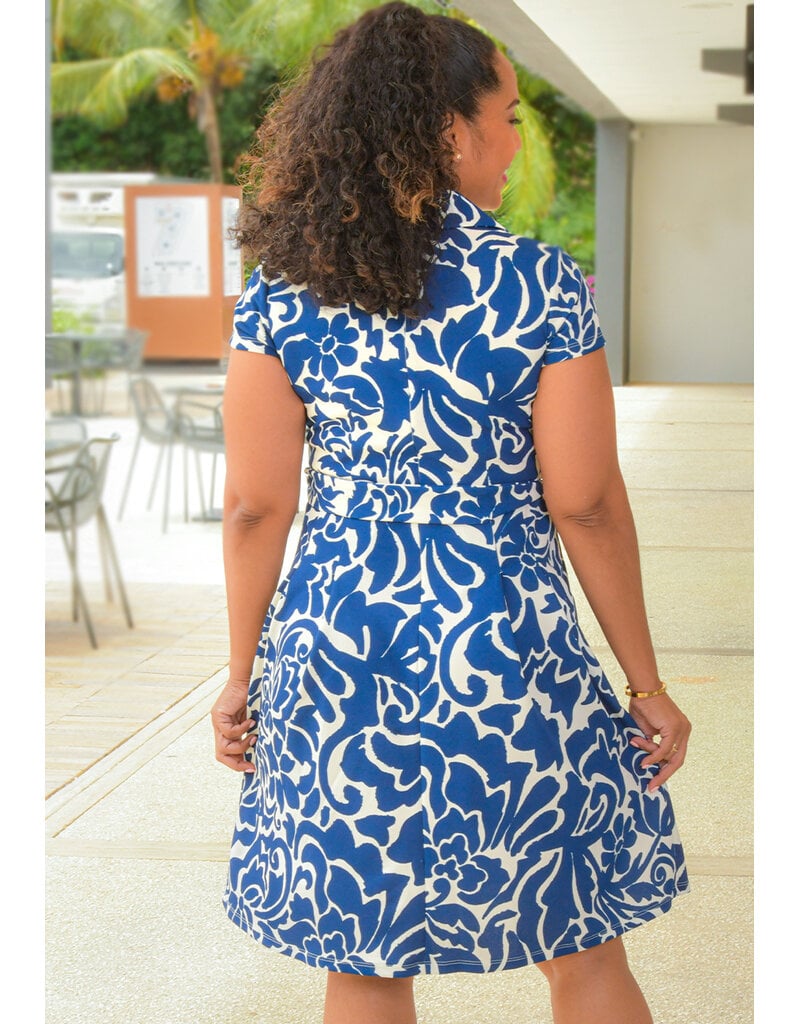 Shelby & Palmer ROEDIA- Printed Dress with Collar