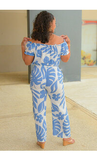 SALTY LEMON KWANG- Printed Two Piece Pants Suit