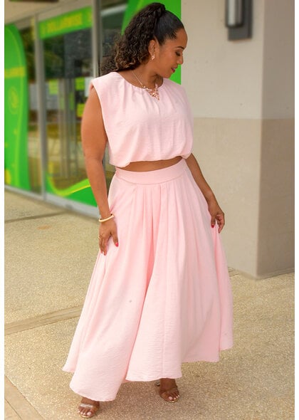 Blu Pepper KATNISS- Balloon Top Armhole Skirt Suit