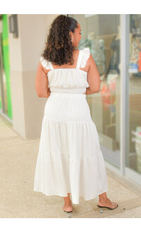 AZ KUMIKO- Frill Strap Skirt Suit with Studs