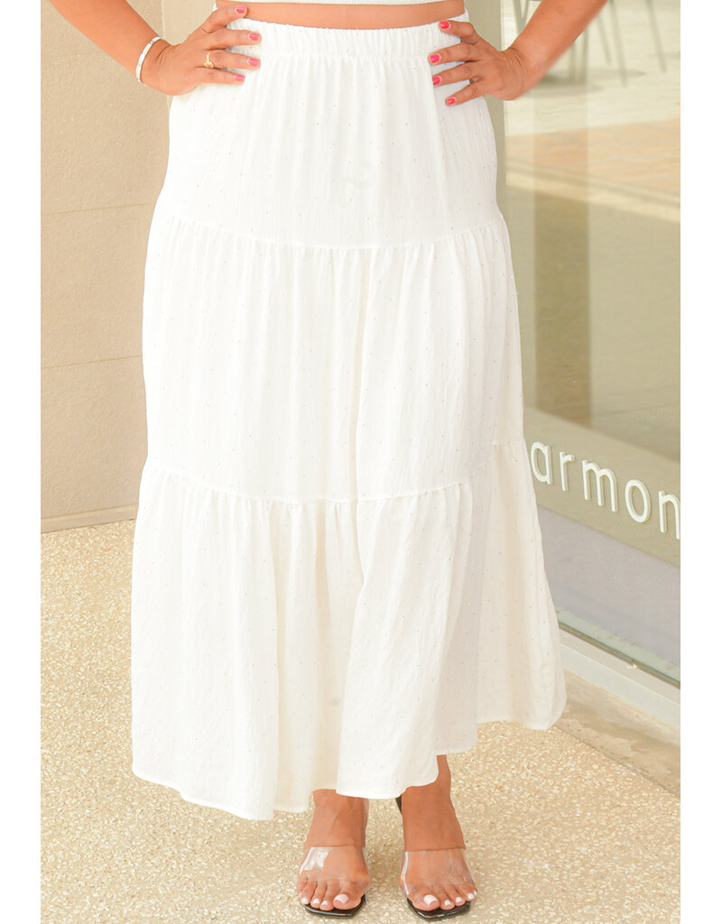 AZ KUMIKO- Frill Strap Skirt Suit with Studs