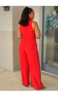 DOUBLE ZERO KONY- Two Piece Pant Suit with Drawstring Top