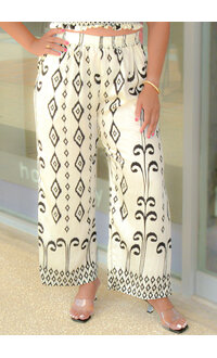 AZ KLETTE- Two Piece Pants Suit with Elastic Top