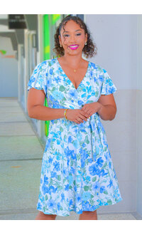Shelby & Palmer REES- Floral LapTop Dress with Band
