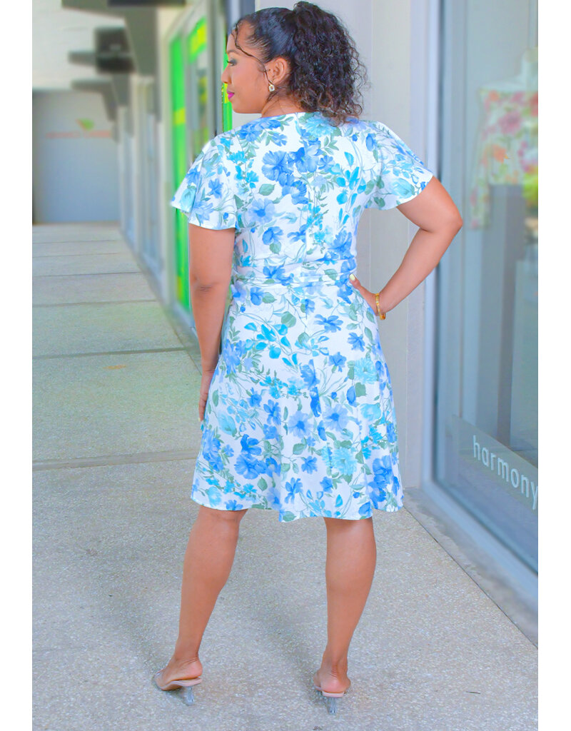 Shelby & Palmer REES- Floral LapTop Dress with Band