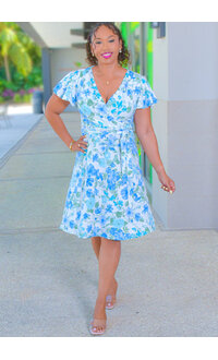 Shelby & Palmer REES- Floral LapTop Dress with Band