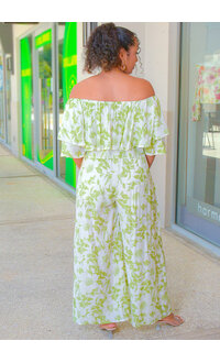 HYFVE KIRAN- Printed Pants Suit with Flounce Top