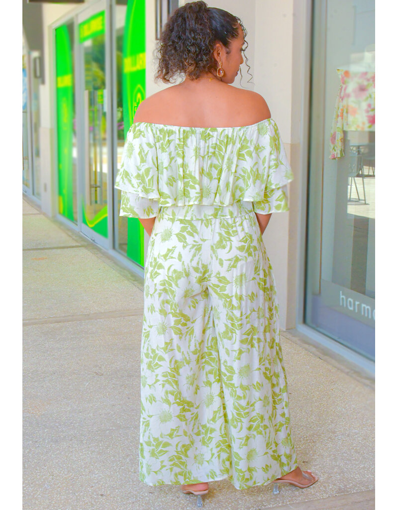 HYFVE KIRAN- Printed Pants Suit with Flounce Top