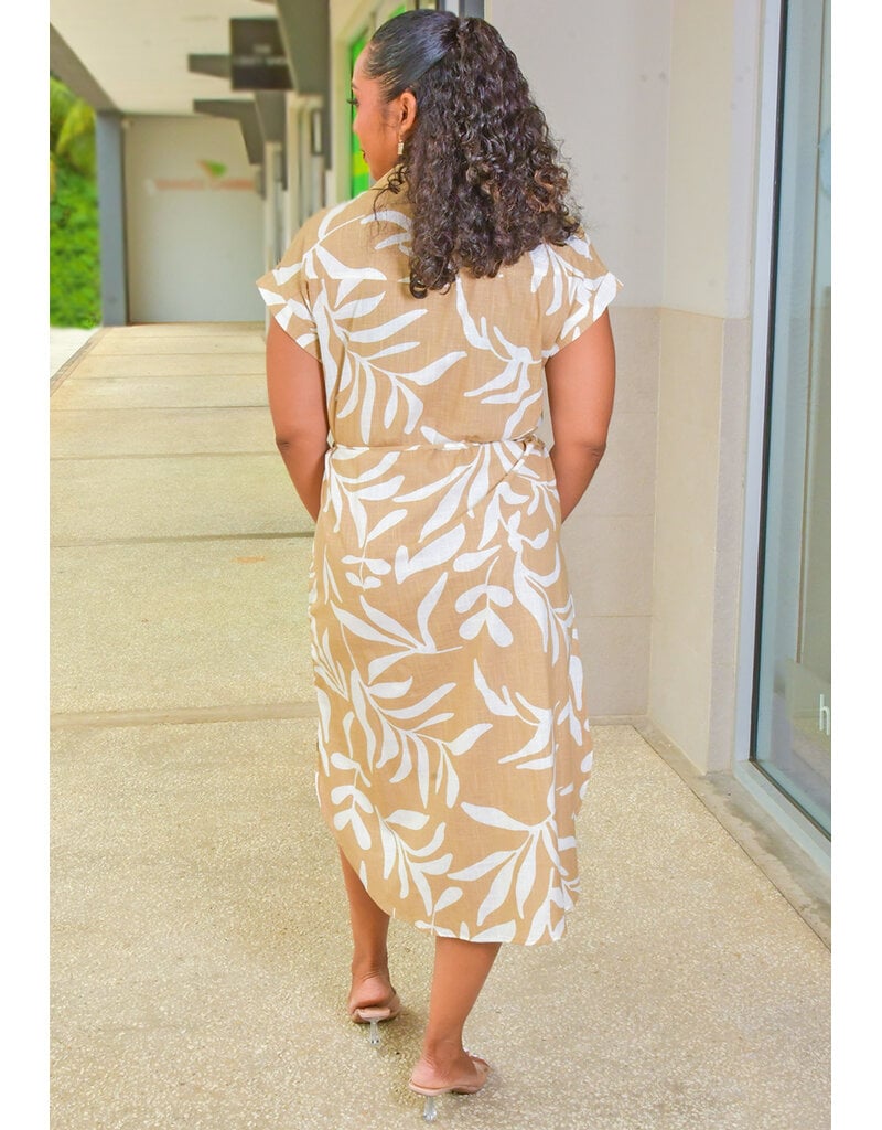 MLLE Gabrielle KHANI- Floral Shirt Dress with String