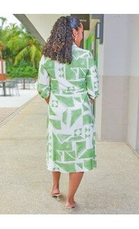 MLLE Gabrielle KILIAH- Botton Down Dress with 3/4 Sleeves