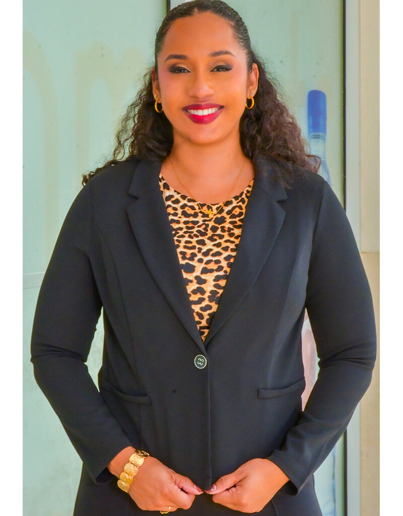 Nina Leonard Jacket with Faux Pockets & Buttons