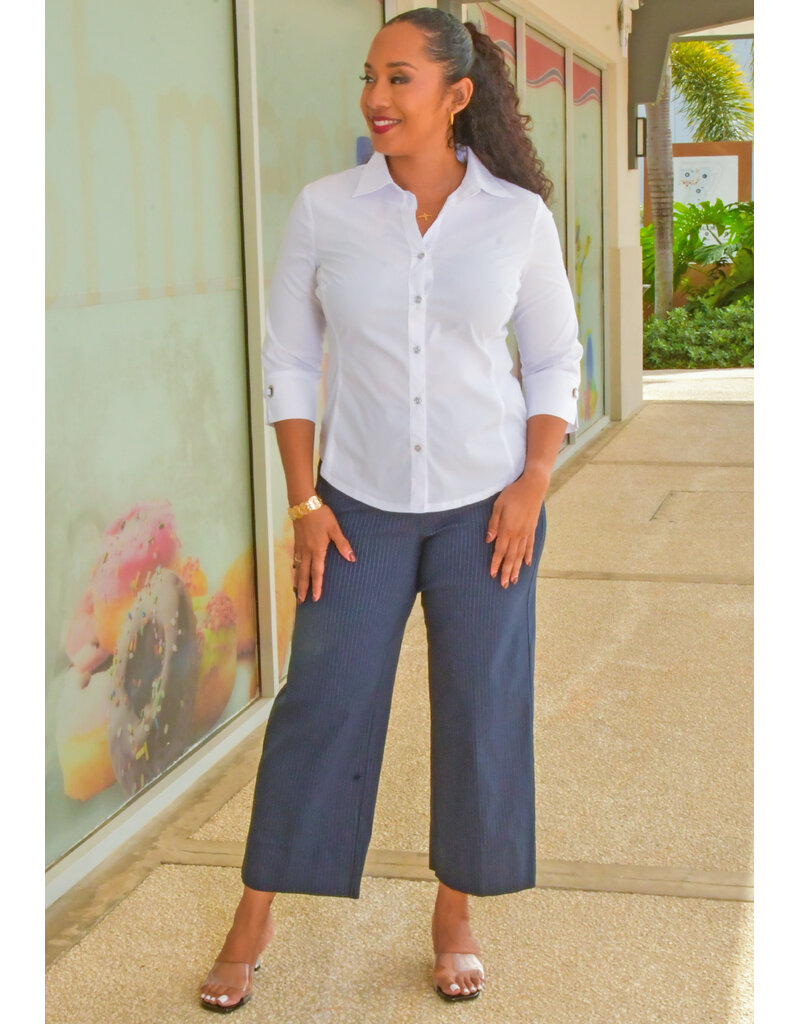 ZAC & RACHEL VEFT- Button Down 3/4 Sleeve Top