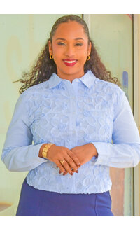 ZAC & RACHEL VILLEN- Stripe Button Down Top with Collar