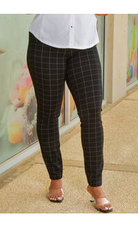 ZAC & RACHEL ZILLY- Checkered Pull On Pants
