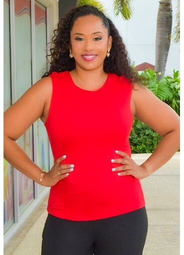 SPIN VILINKA- Solid Armhole Top with Gather Side