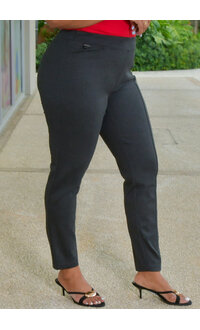 ZAC & RACHEL ZEDDI- Soft Pants Pull On Pants with Stitch Seam