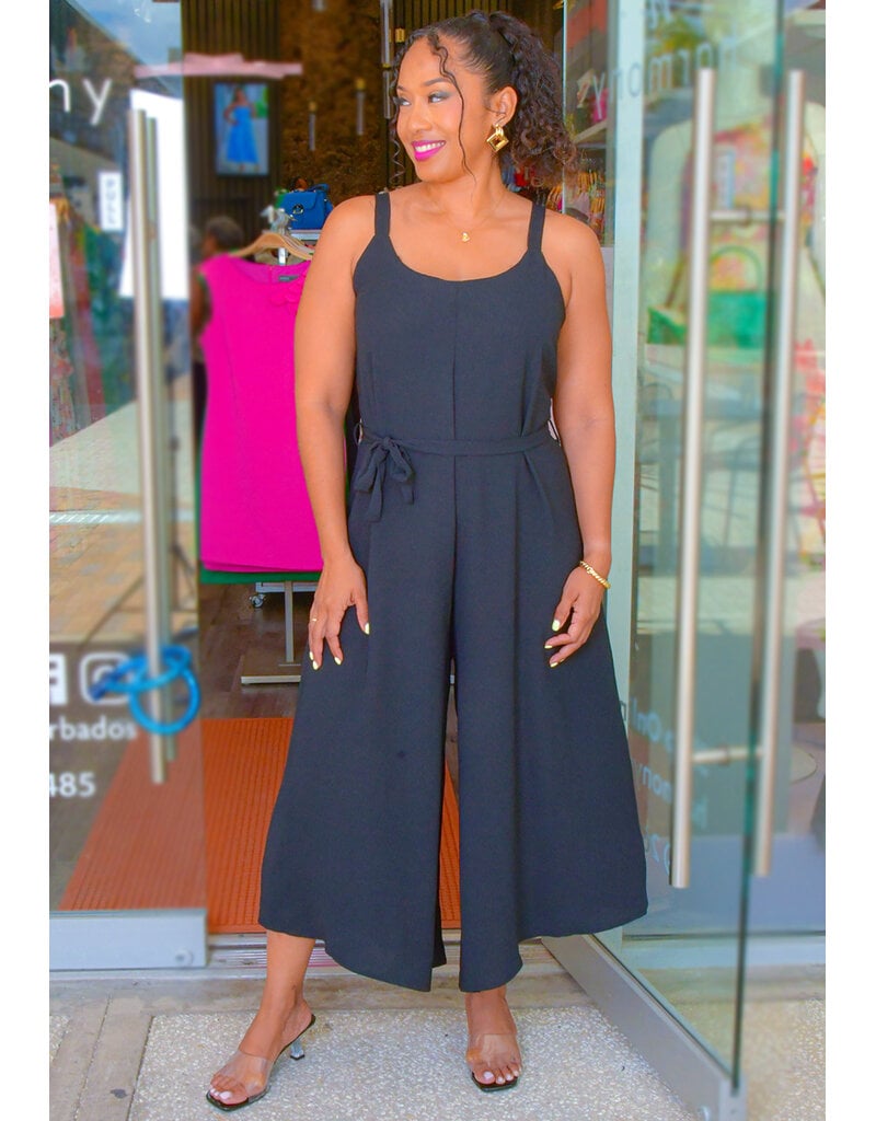 AZ KAISLEY- Thin Strap Jumpsuit with Elastic Back