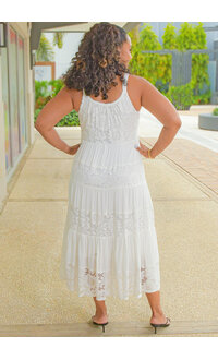Signature GELINA- Small Strap Dress with Lace Patches