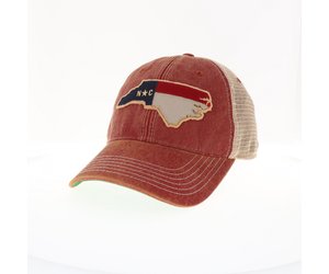 Legacy Old Favorite Hat NC Flag Trout Navy, Clothing