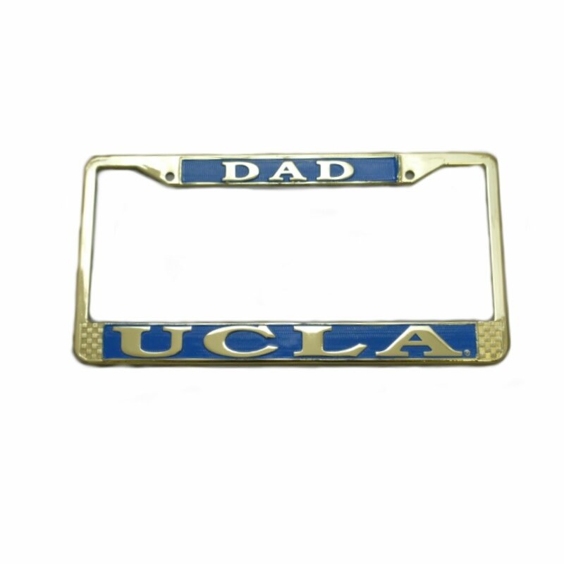 Spirit Products UCLA Dad Polished Brass License Frame