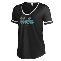 Under Armour UCLA Charged Cotton Novelty  SS Crew - Black