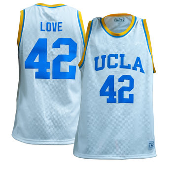 Retro Brand UCLA Basketball Blue Jersey #42 Love