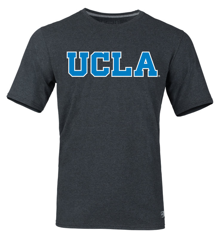 Russell Athletic Ucla Block Youth Essential Tee Black Heather