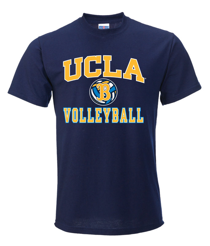 UCLA FootBall Jersey Ladies Crop Tee Blue - Campus Store