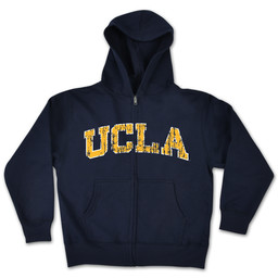college kids UCLA Vintage Toddler Zip Hood - Navy