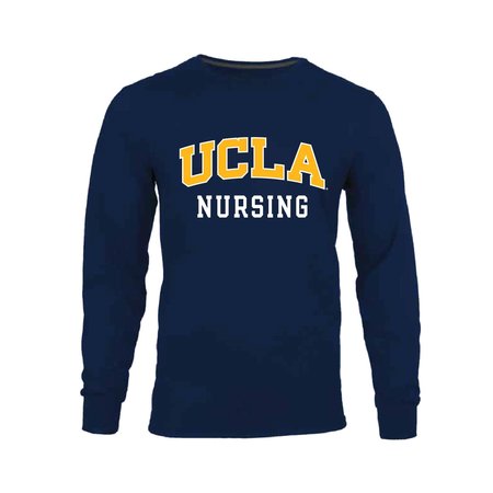 Russell Athletic UCLA Nursing Long Sleeve Essential Navy Tee