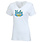 Russell Athletic UCLA Hibiscus Ladies V-Neck T-Shirt - White