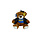Mascot Factory UCLA Grad Cap and Gown Bear 10'